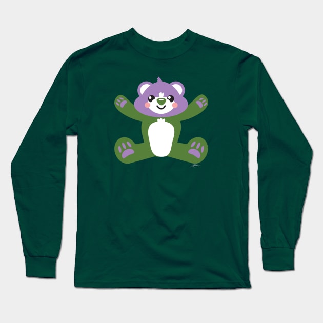 Genderqueer Pride Teddy Bear Long Sleeve T-Shirt by CKline